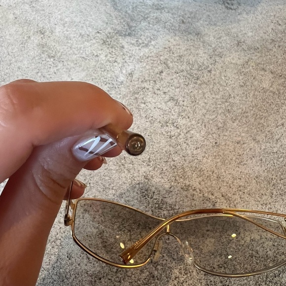 Authentic RARE Vintage Y2K CHANEL Crystal CC Logo Shield Sunglasses 4073-B - Picture 16 of 16